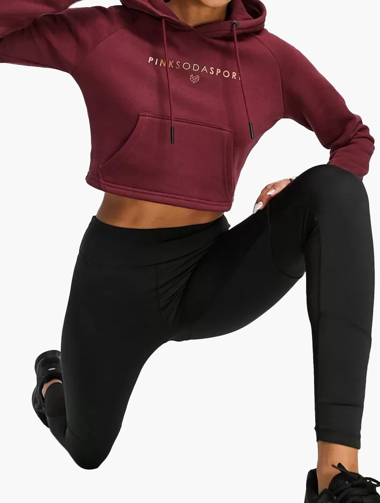 Pink soda cropped hoodie best sale